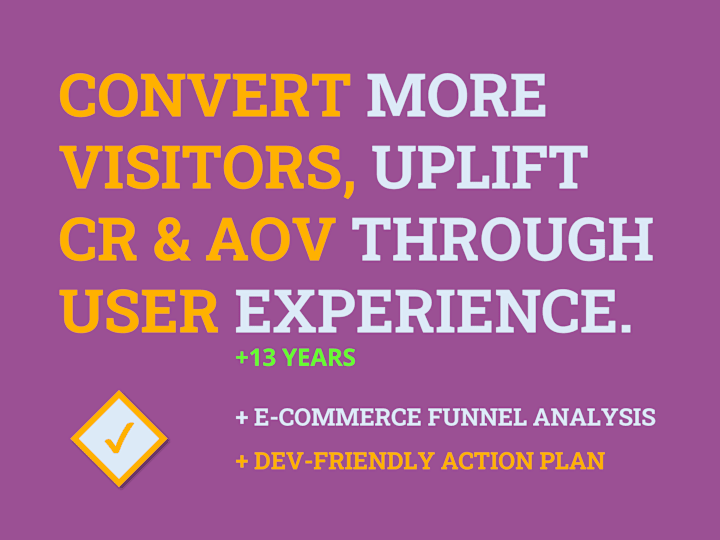 Cover image for Uplift CR & ROI 📈 CRO & UX Report 🔍 +GA4 📊 +DEV-Friendly Plan