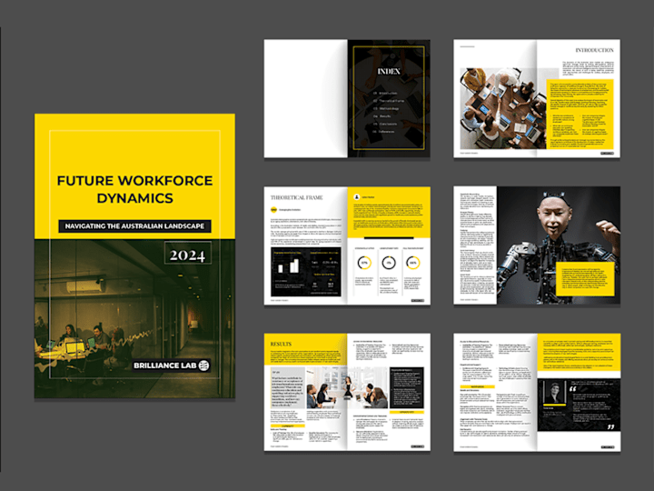 Cover image for Annual Report Design on AI, Automation & Workforce Planning 
