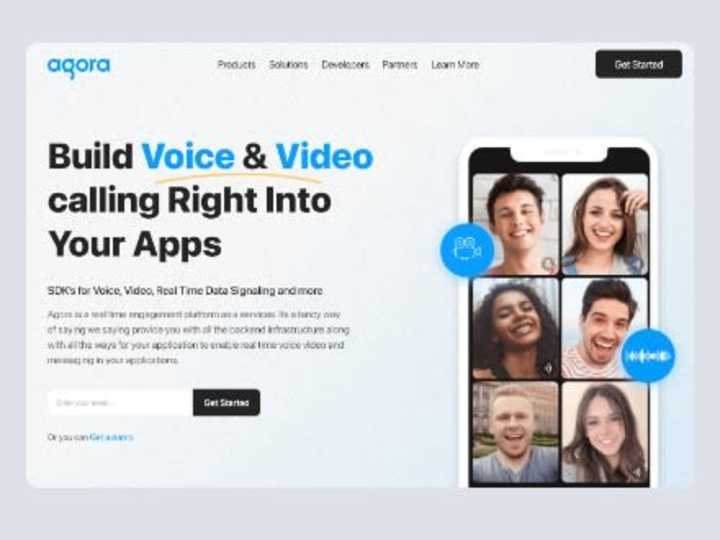 Cover image for Website design for a Voice and Video SDK Company