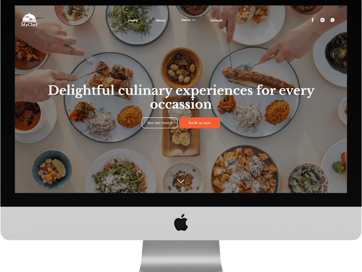 Cover image for Website Design for a Catering Agency