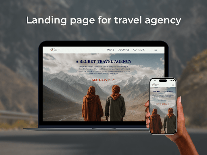 Cover image for Web Design | Landing page | Pakistani travel agency