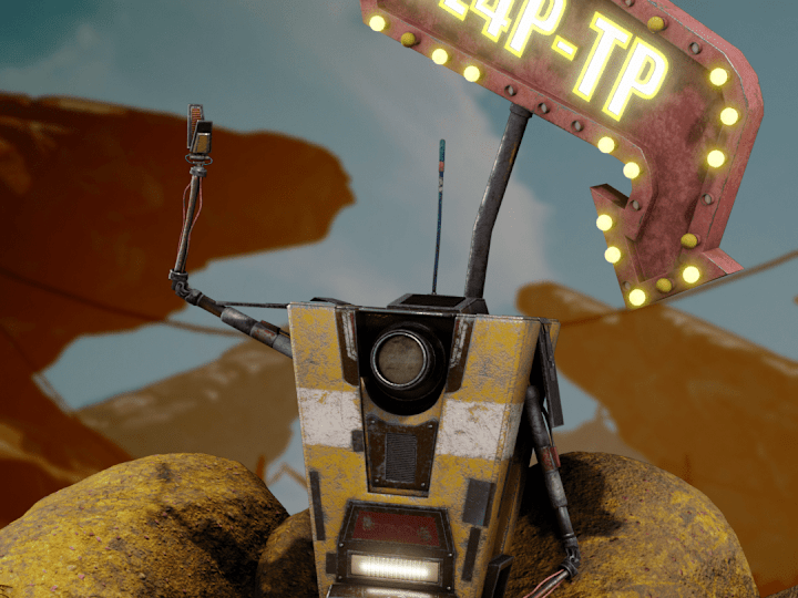 Cover image for Hard-surface 3D Model: Claptrap (CL4P-TP)