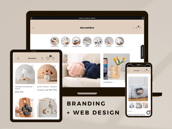 Cover image for decantāre Branding & Web Design