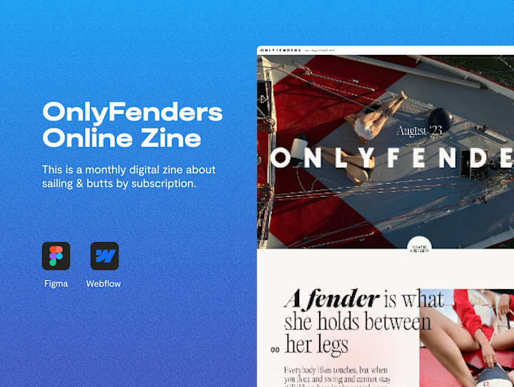 Cover image for OnlyFenders
Online Zine