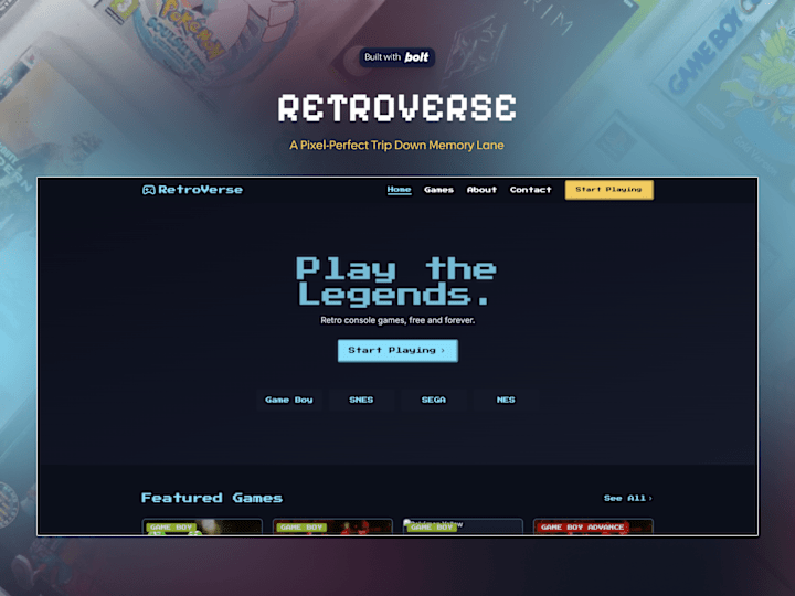 Cover image for RetroPlay • Building a Game Boy-Inspired Web App with Bolt
