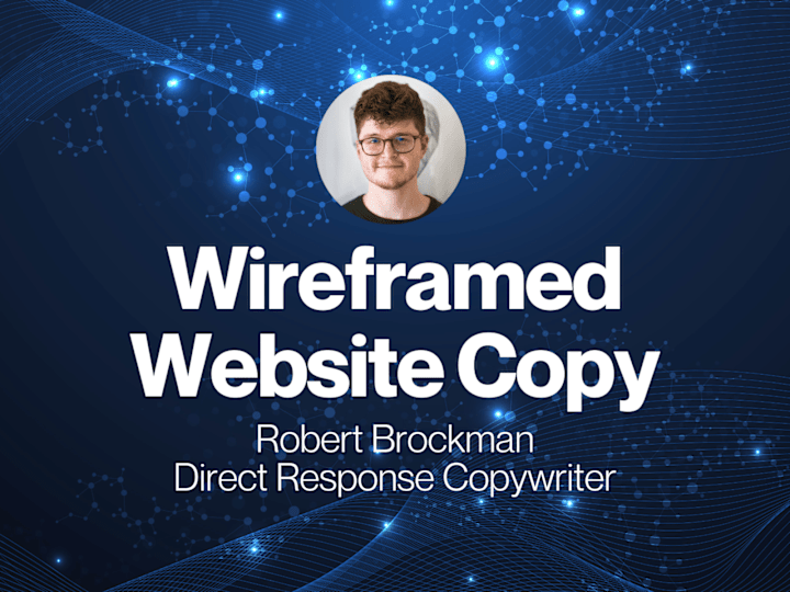 Cover image for 5 Pages of Website Copy - Wireframed in Figma