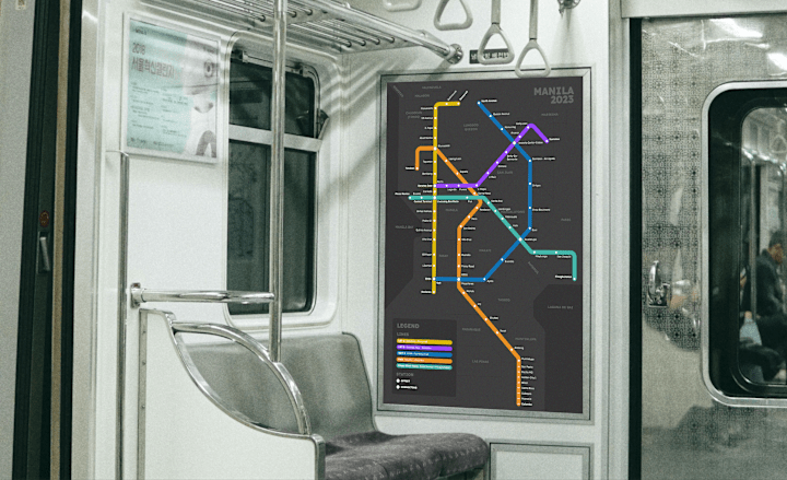 Cover image for Graphic Design - Signage - Metro Manila Intermodal Transit Map