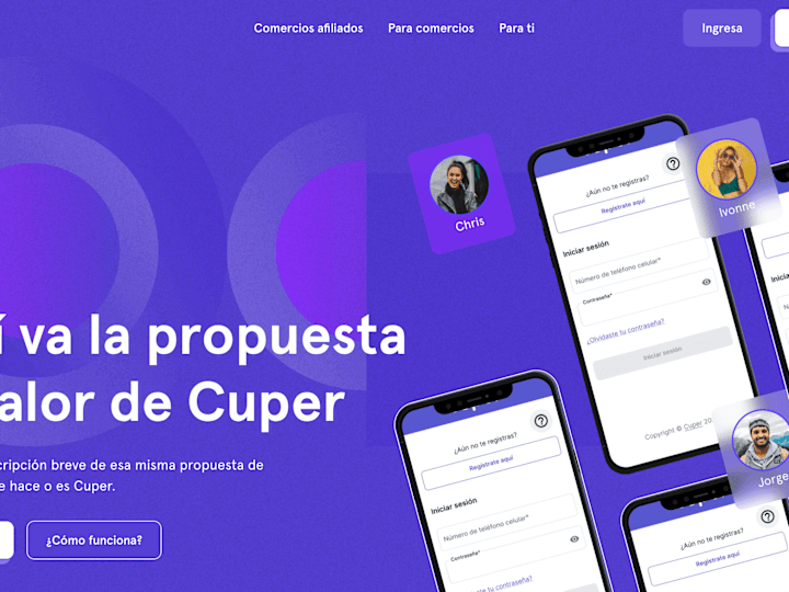 Cover image for Cuper Pay | Website