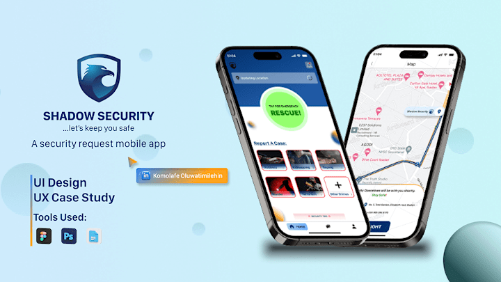 Cover image for SHADOW SECURITY APP - UX Case Study & UI Design