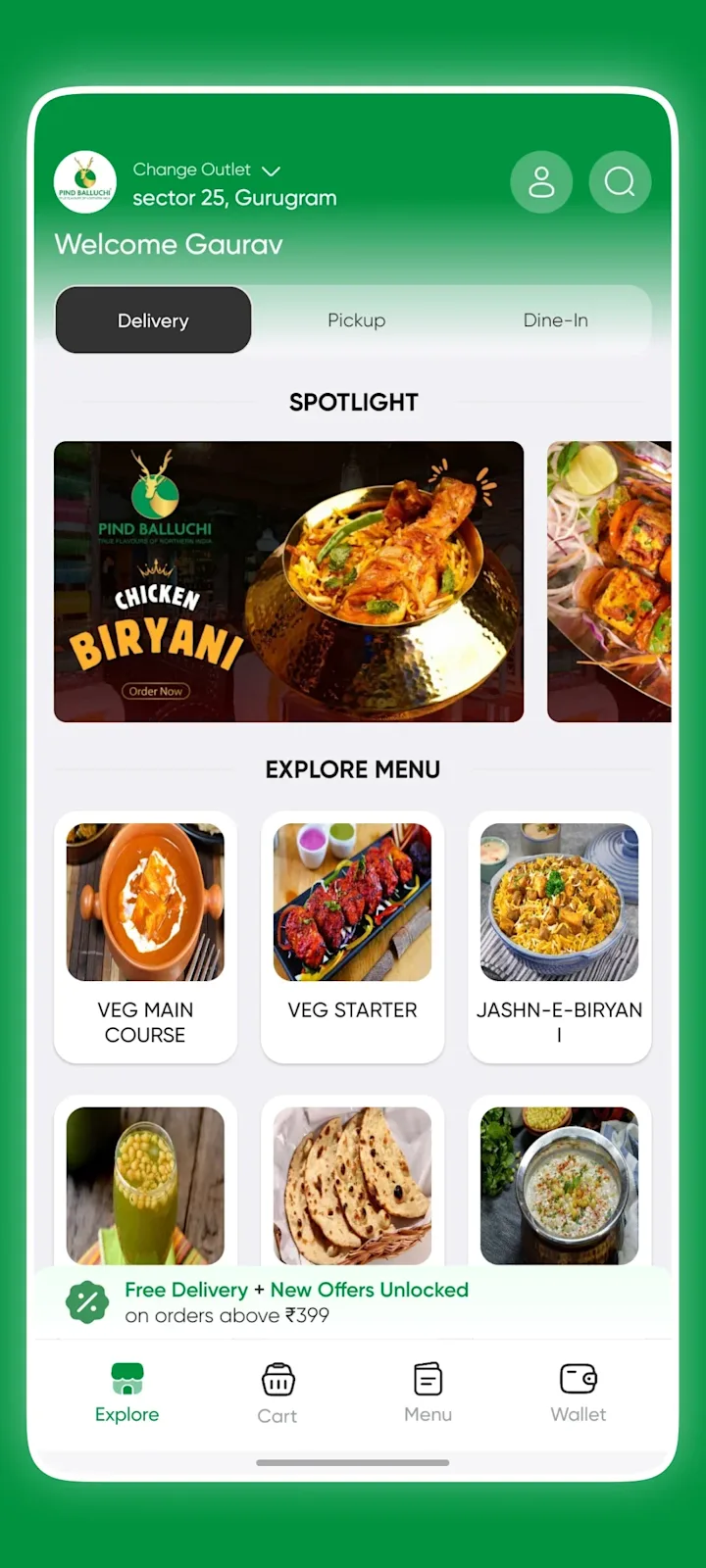 Cover image for Pind Balluchi – Restaurant Ordering App