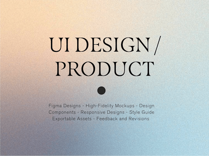 Cover image for UI/Product Design