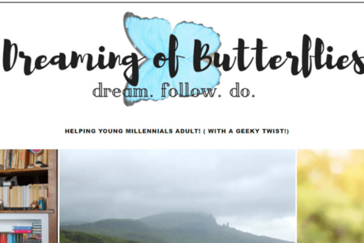Cover image for dreamingofbutterflies.co