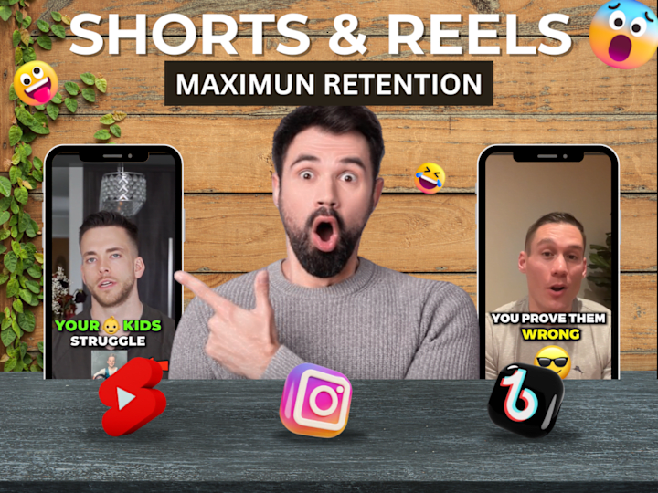 Cover image for Captivating YouTube Shorts, Instagram & TikTok Reels 