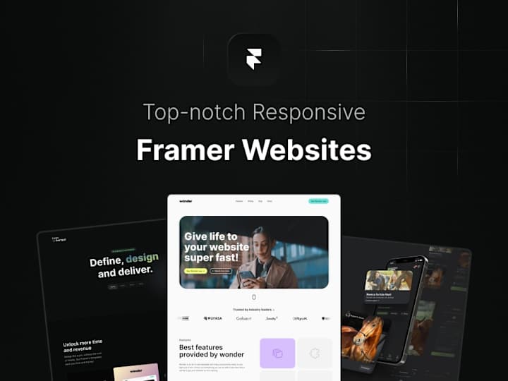 Cover image for Design & Framer Landing Page