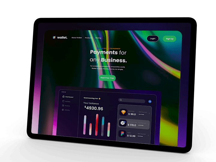 Cover image for Wallet: Payments Landing Page