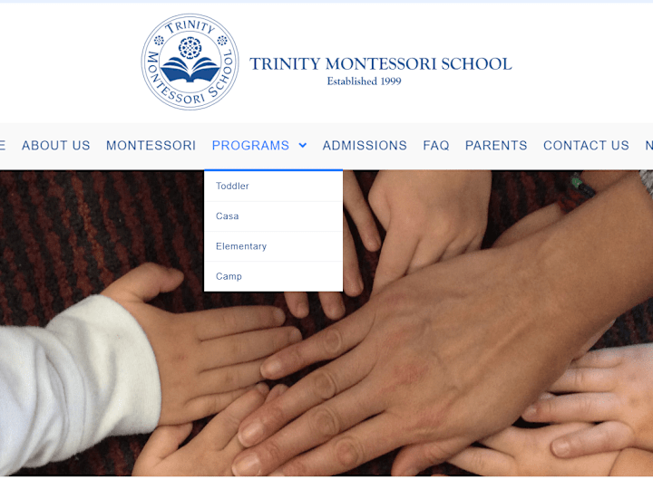 Cover image for Trinity Montessori School Website Redesign