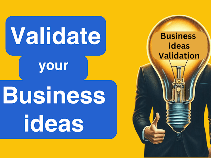 Cover image for validate your business ideas