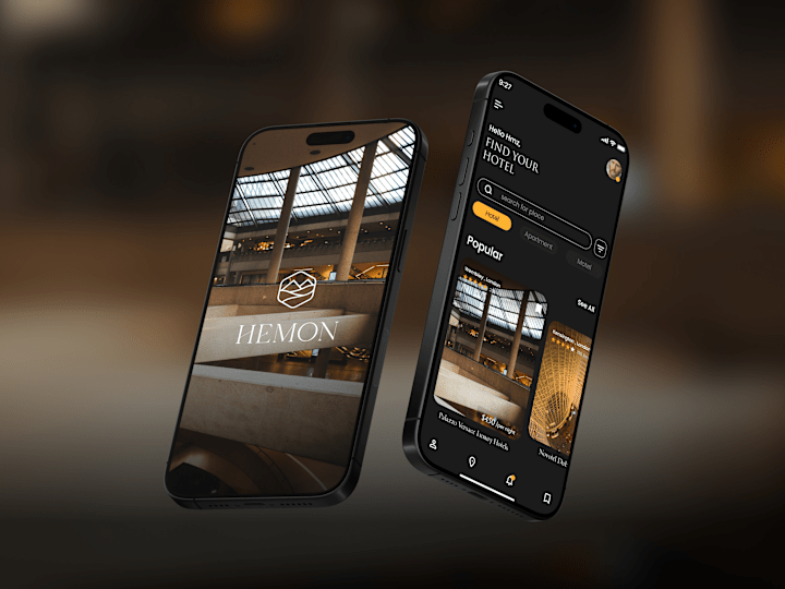 Cover image for HEMON — Hotel Booking App 