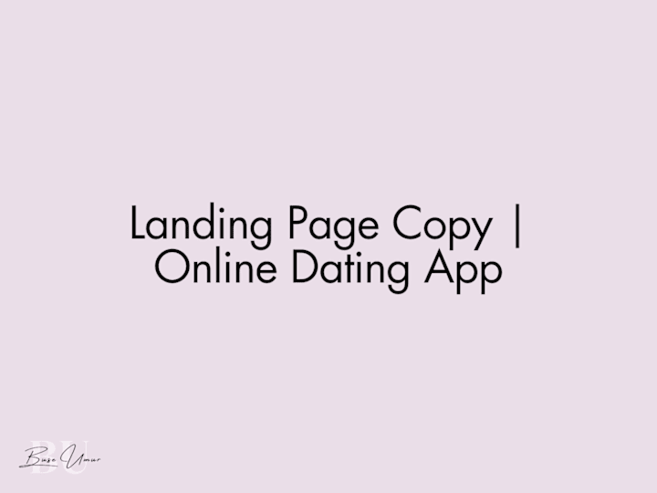 Cover image for 👩‍❤️‍💋‍👩 Landing Page Copy | Online Dating