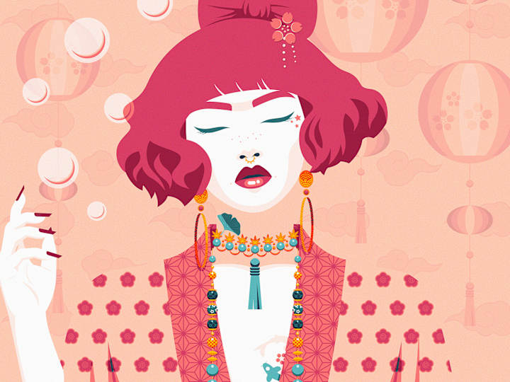 Cover image for "Pink Bubble Dreams" - NFT art
