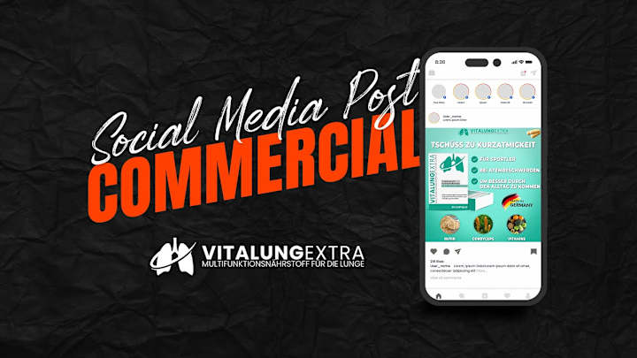 Cover image for Post Commercial for VitalungExtra | Animated Instagram Ads 2023…