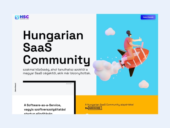 Cover image for SaaS community landing page