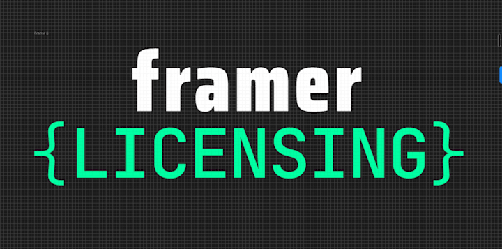 Cover image for Framer Template Licensing Conversion