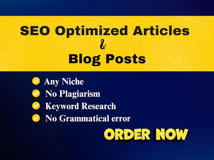 Cover image for I Will Craft SEO-Optimized Blog Posts to Boost Your Rankings