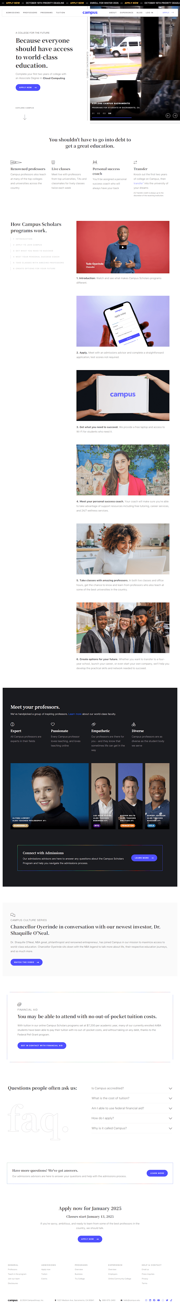 Cover image for Online College For The Future (Bubble.io)