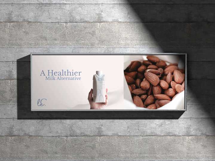 Cover image for Le.che - Almond Milk Brand Identity design 