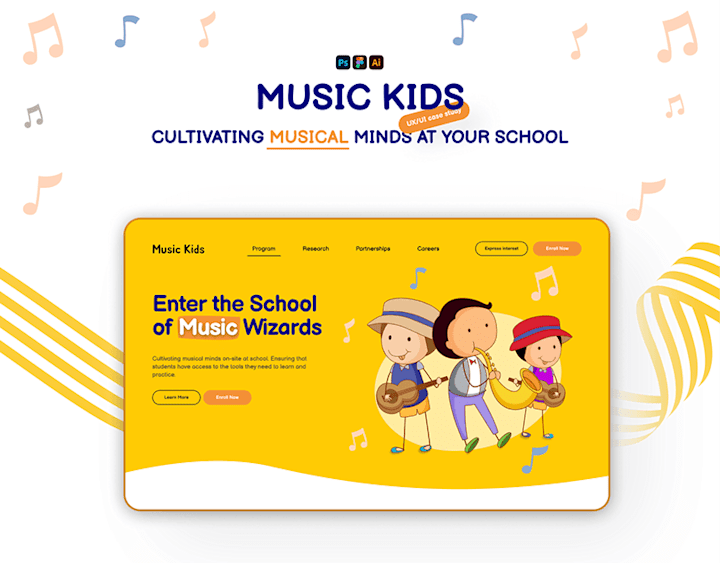 Cover image for Music Kids | UI/UX Case Study :: Behance