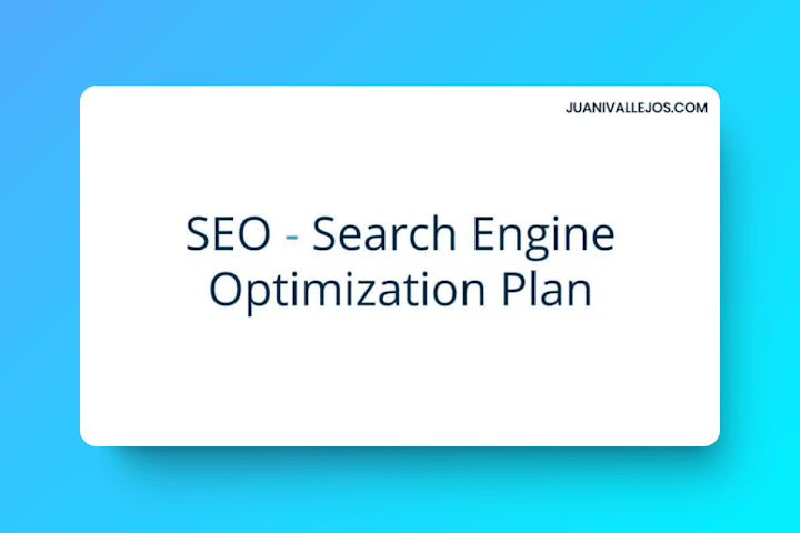 Cover image for SEO - Audit and plan