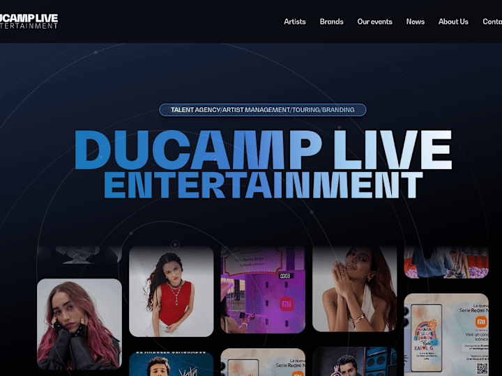 Cover image for Ducamp Live | Talent Management and Booking Agency