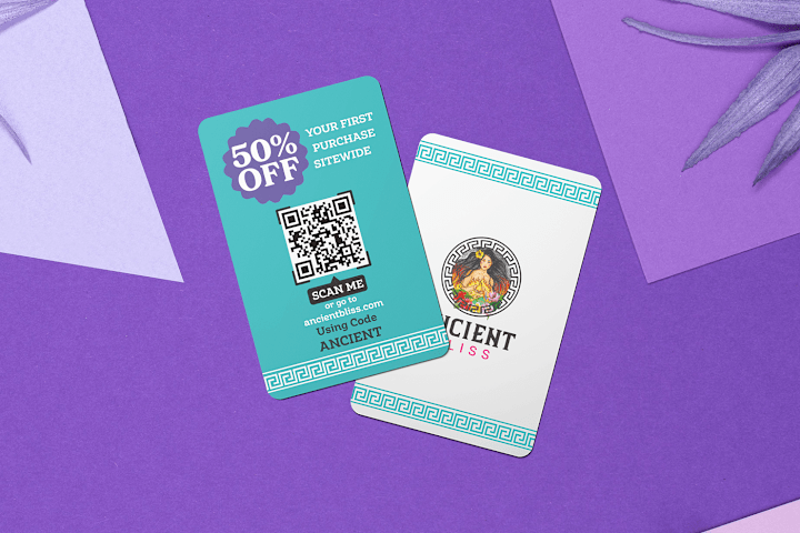 Cover image for ANCIENT BLISS Promotional Card (Natural Supplements) :: Behance