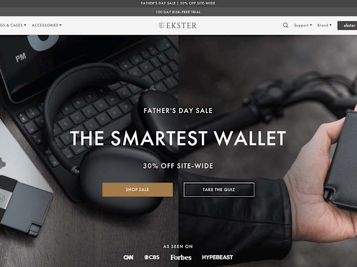 Cover image for 
      Ekster® | Smarter Wallets, Bags & Accessories
