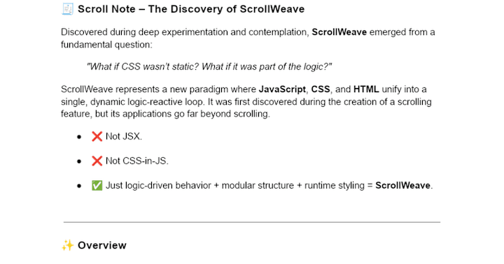 Cover image for ScrollWeave 