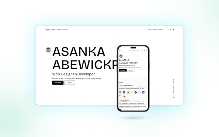 Cover image for Portfolio Website
