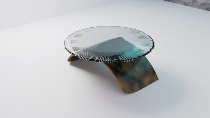 Cover image for Veilwood Table – 3D Model & Render of Modern Table
