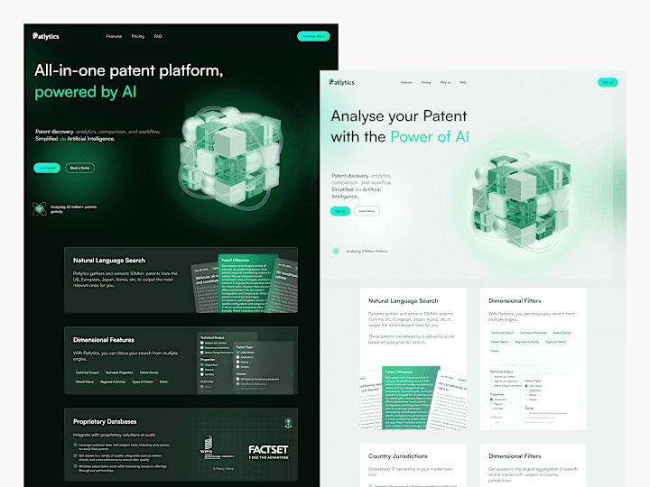 Cover image for Patlytics Framer Landing Page Design