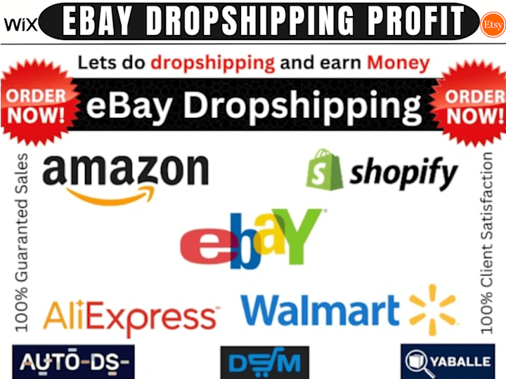 Cover image for I will do amazon walmart ebay dropshipping wix shopify