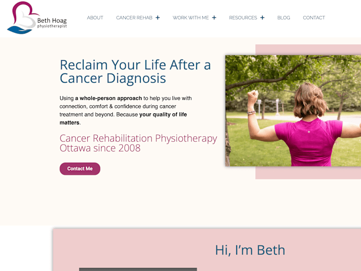 Cover image for Website Redesign for A Physiotherapy Clinic