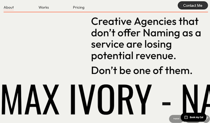 Cover image for Max Ivory Personal Branding Website
