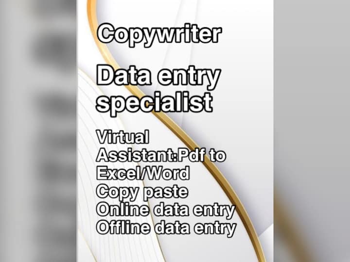 Cover image for Copywriter,virtual Assistant 