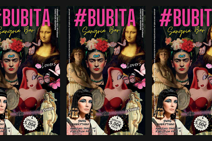 Cover image for #Bubita Sangria Bar | Restaurant Menu Design