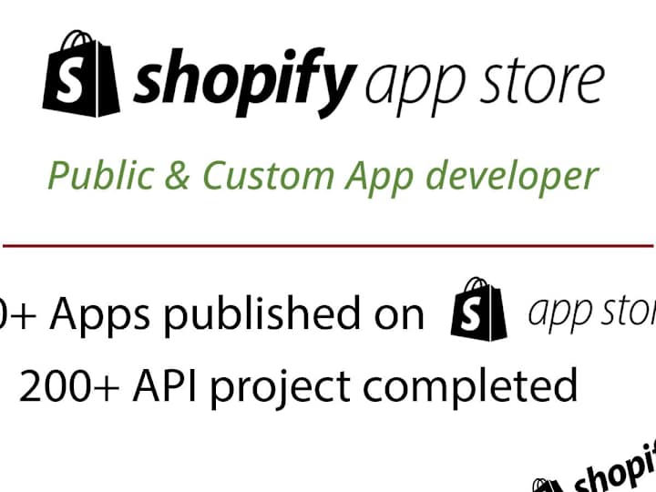 Cover image for Shopify public app developer and API integration expert