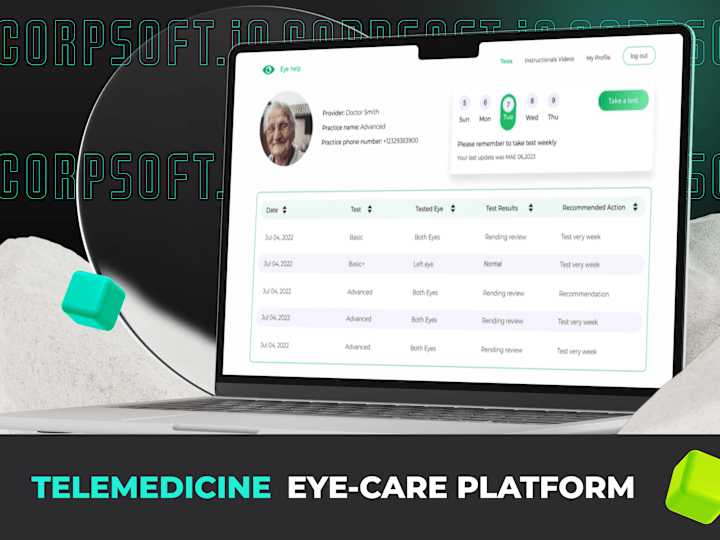 Cover image for Telemedicine platform for vision screening and testing