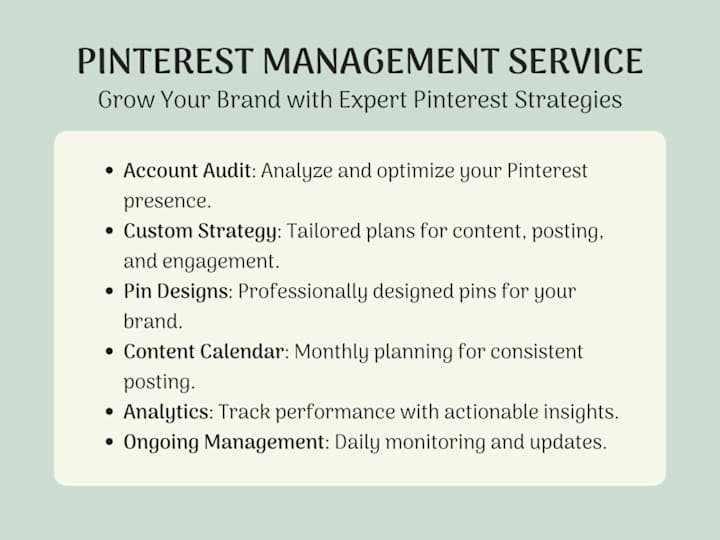 Cover image for Pinterest Account Management