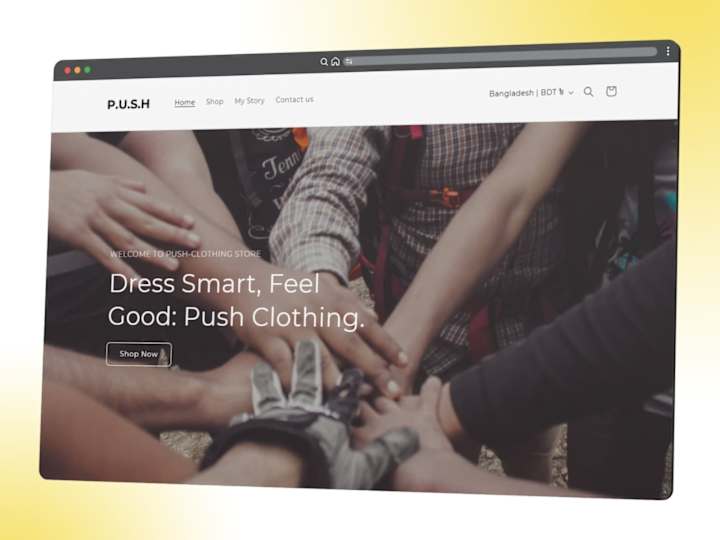 Cover image for [ Shopify Website ] Push Clothing