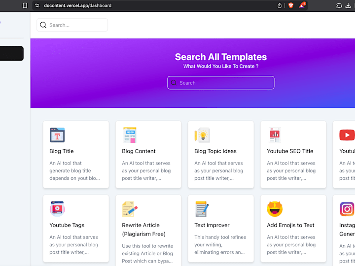 Cover image for DoContent - AI Content Generator Tool