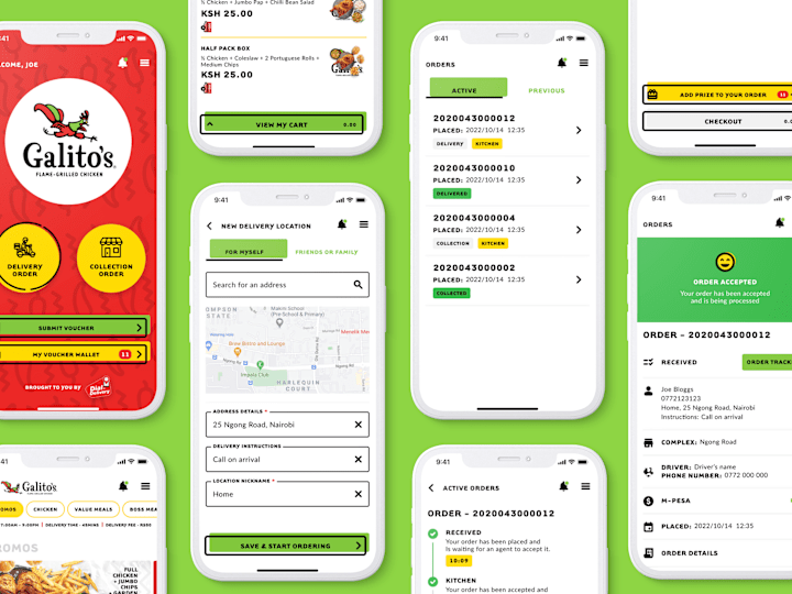 Cover image for Galito's Kenya | Food Delivery App | iOS & Android